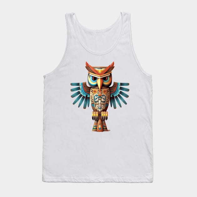 Native American Eagle Symbol Tank Top by Chromatic Fusion Studio